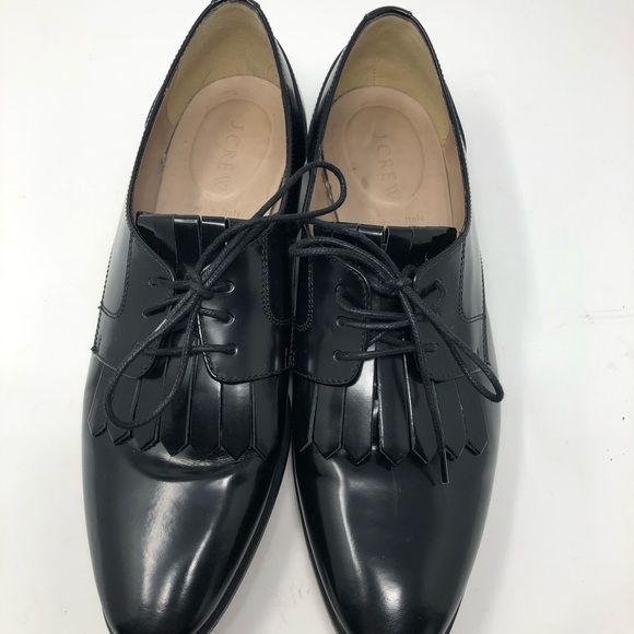 Leather Womens Tuxedo Shoes 